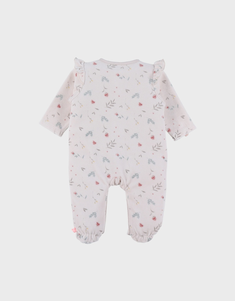 Noukies | Pyjama Romantic Flowers Fluweel All Over Bloemen