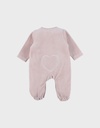Noukies | Pyjama Nappy Cat Fluweel Roze