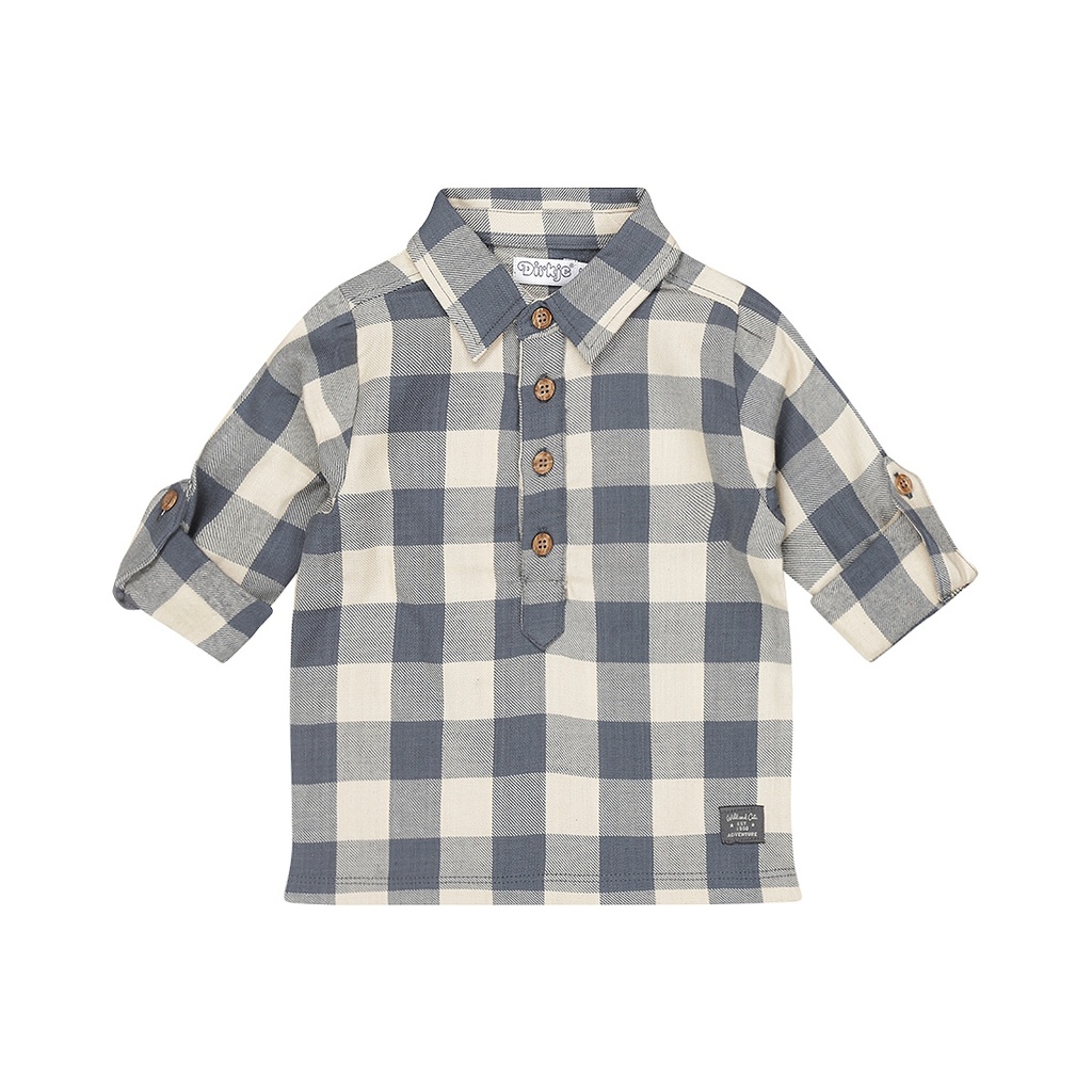 Dirkje | Hemd Boys Wildland Shirt Longsleeve Navy