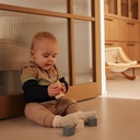 Dirkje | Outfit Boys Space Babysuit Beige Grey 2-delig