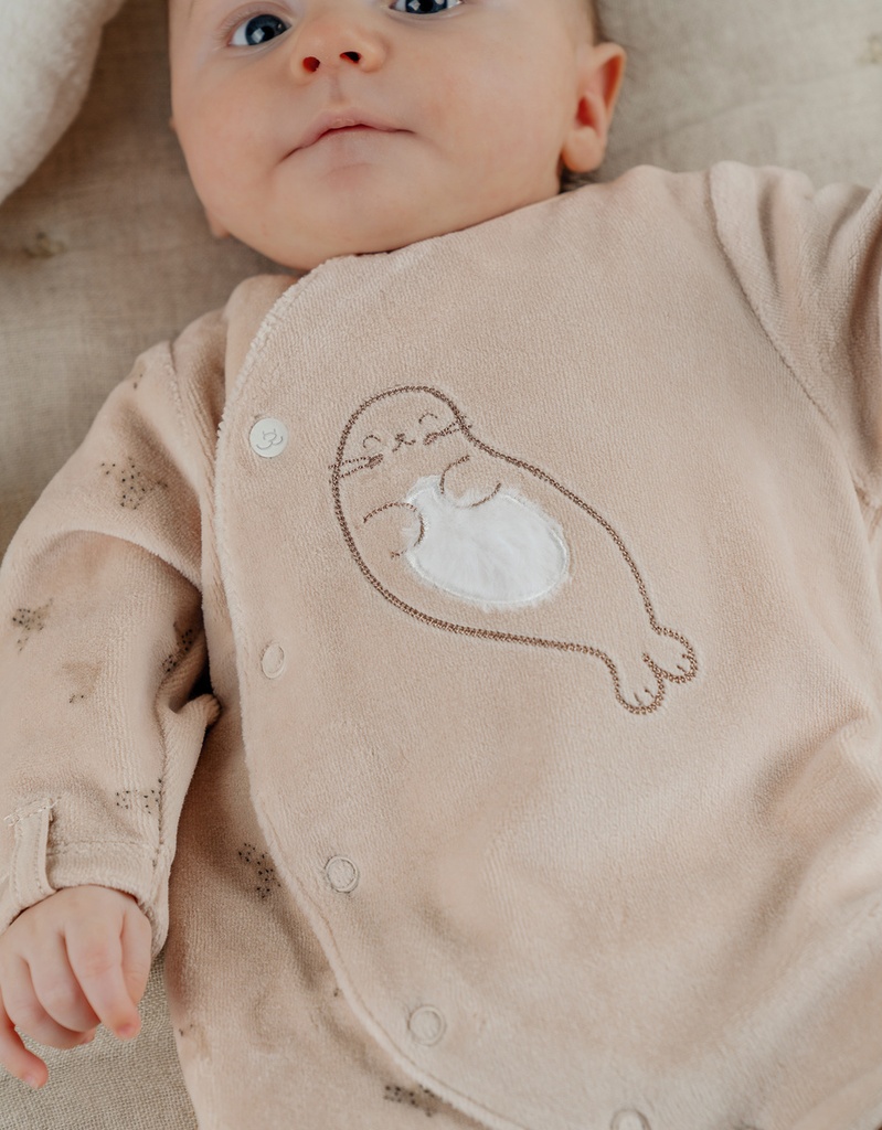 Noukies | Pyjama Newborn Fluweel 