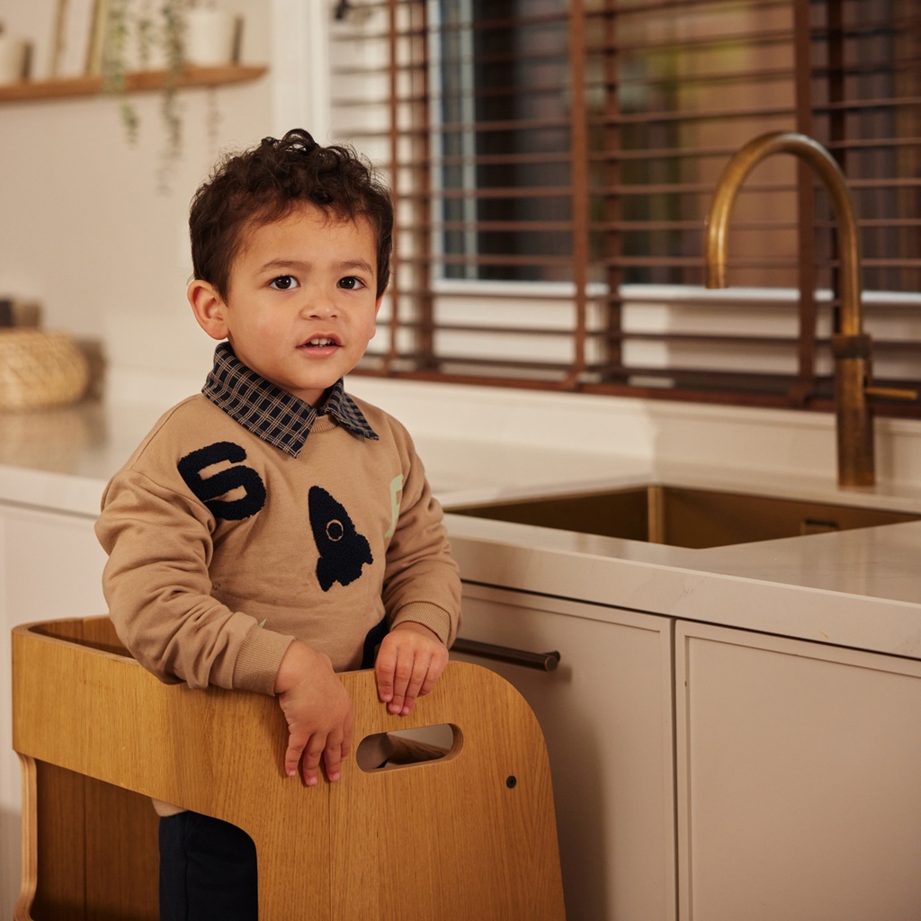 Dirkje | Pull Boys Space Trousers Sweater Taupe
