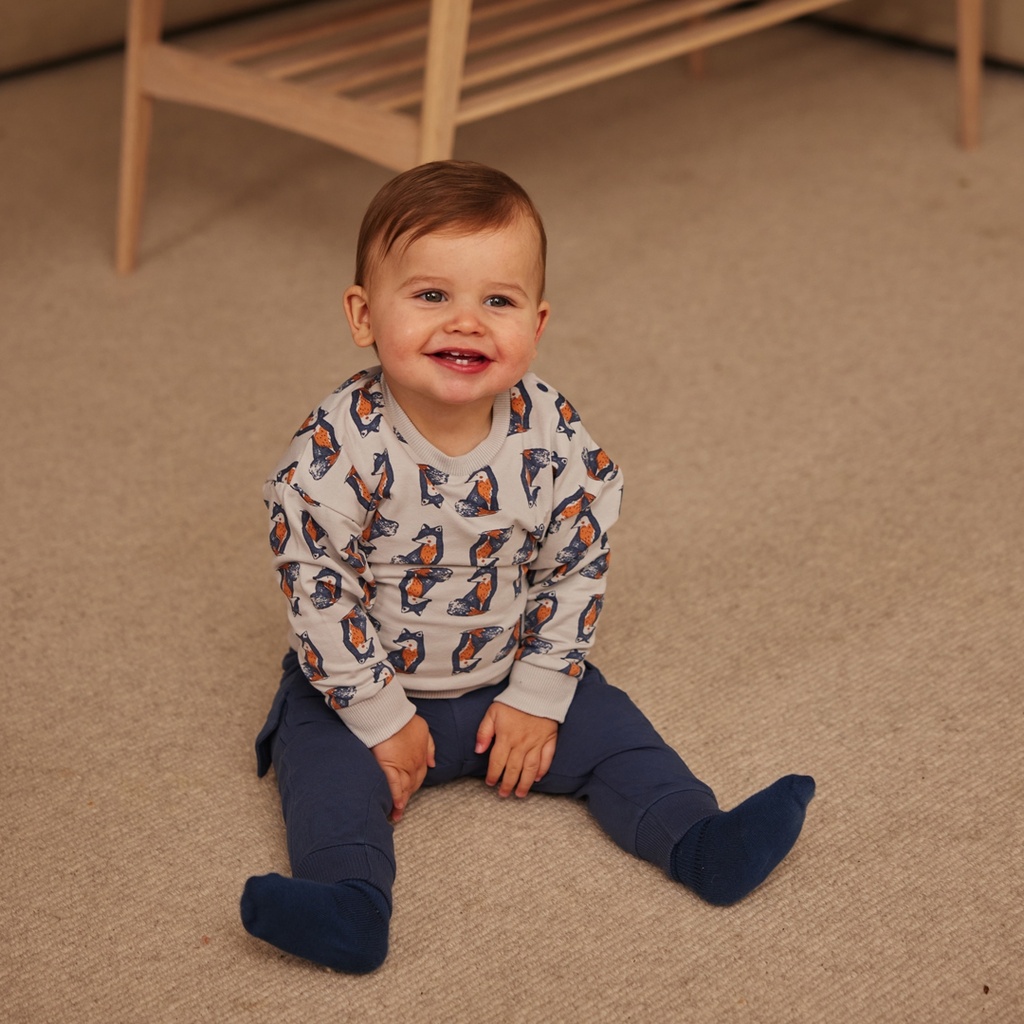 Dirkje | Pull Boys Woodland Sweater Light Grey