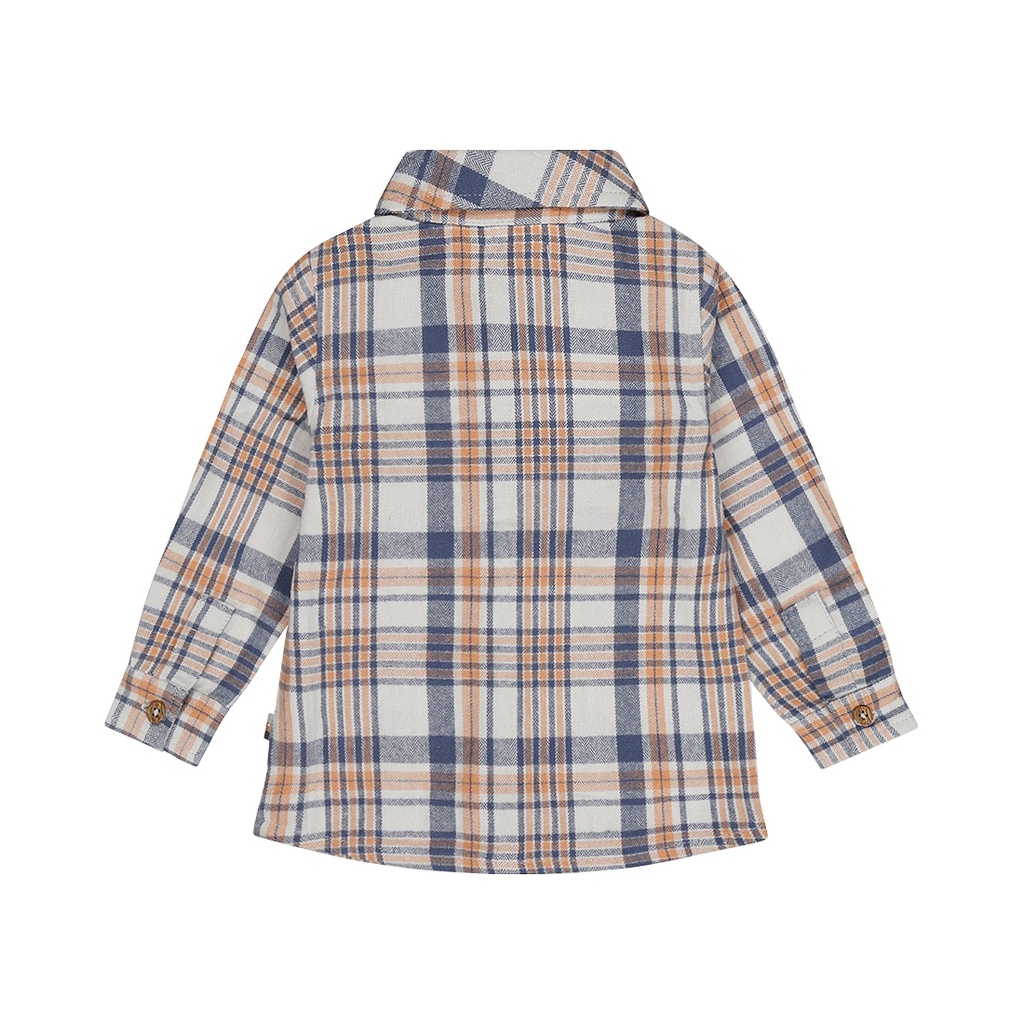 Dirkje | Hemd Boys Woodland Shirt Longsleeve Light Grey