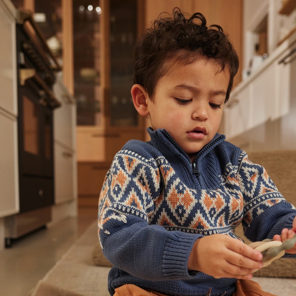 Dirkje | Pull Boys Woodland Pullover Navy