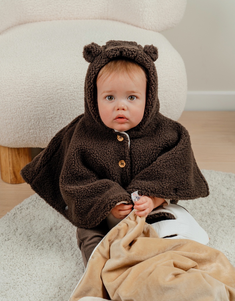 Noukies | Poncho Groloudoux met Oortjes Chocolade