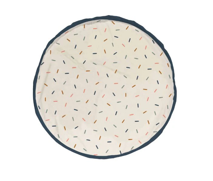 Play&Go | Opbergzak Original Single Print Confetti Dia 140cm