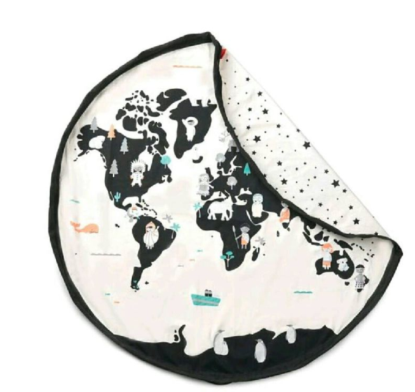 Play&Go | Opbergzak Original Double Print Worldmap Dia 140cm