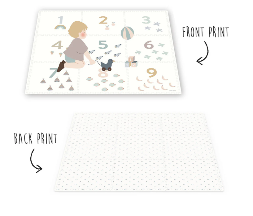 Play & Go | Puzzelmat Eevaa Numbers 180x180x1.4cm 9 Tegels