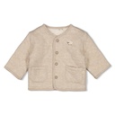 Feetje | Gilet Sleepy Sheepy Omkeerbaar Taupe Melange