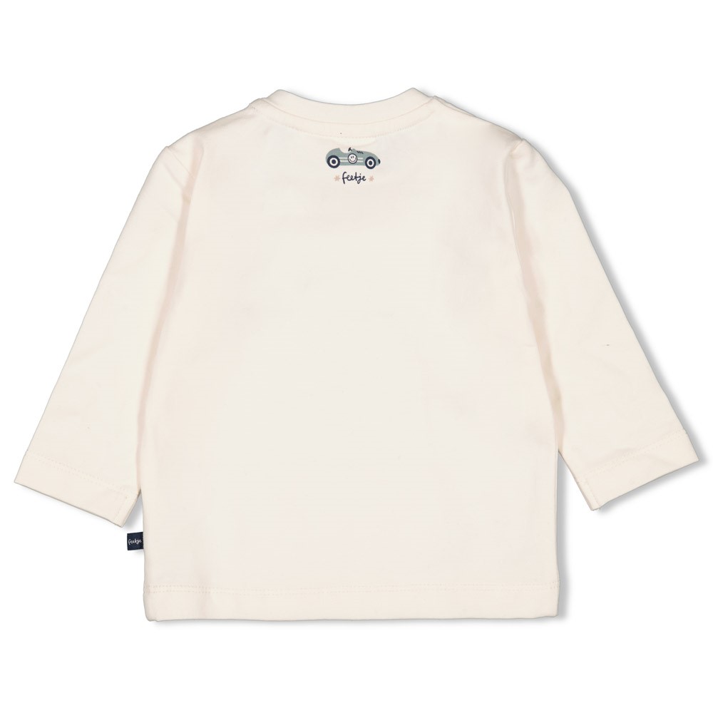 Feetje | T-shirt Let's Go! Longsleeve Off White
