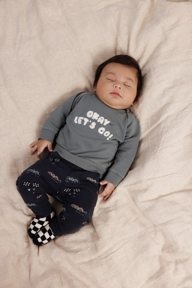 Feetje | Pull Let's Go! Longsleeve Petrol