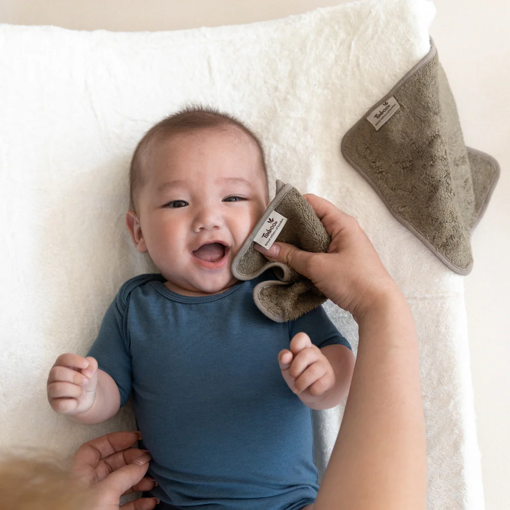 Timboo | Droge Doekjes vr Gelaat/Billetjes Bamboe Riviera Blue 6-pack