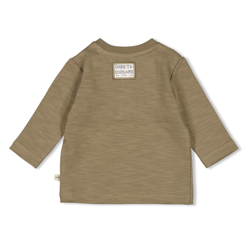 Feetje | T-shirt Rawrsome Longsleeve Olijf