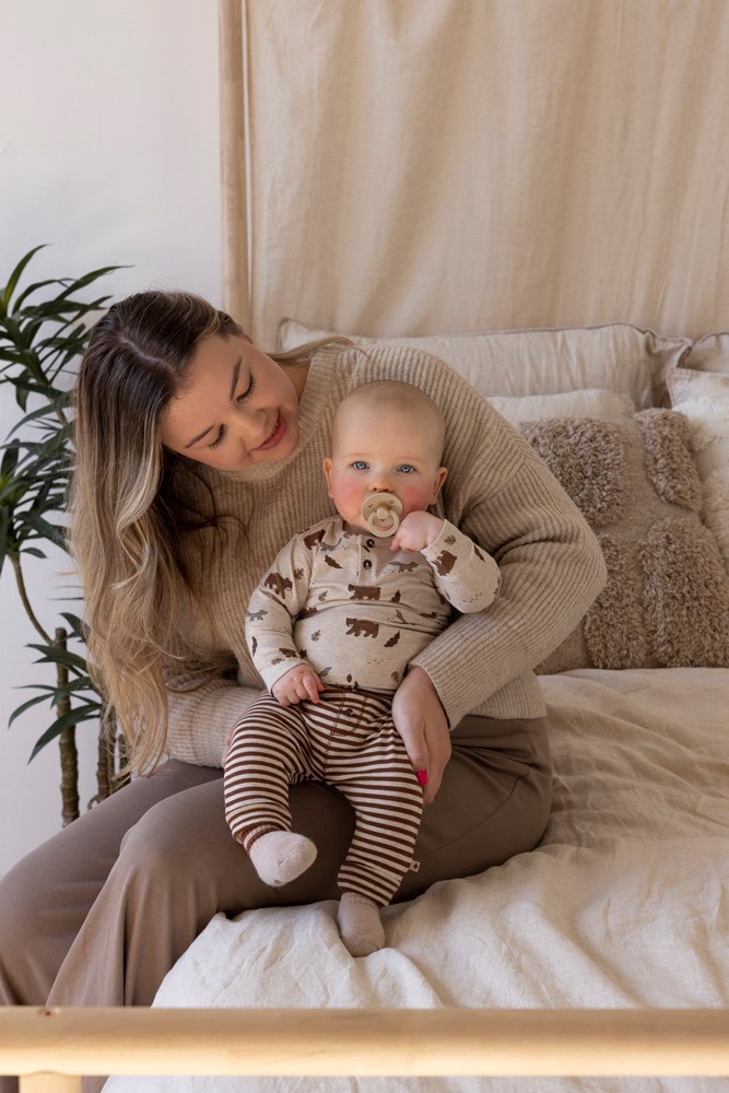 Feetje | T-shirt Wild World Longsleeve Taupe Melange