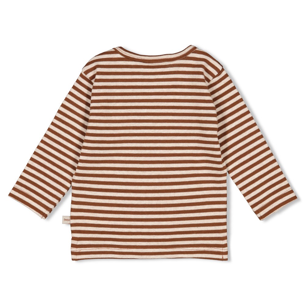 Feetje | T-shirt Wild World Longsleeve Bruin