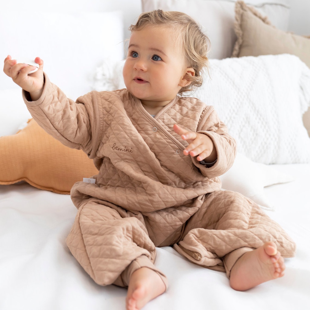 Bemini | Slaapzak Pady Quilted Jersey 1.5TOG Beige 4-12M