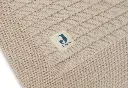 Jollein | Deken voor Babybed Pure Knit Nougat All Over Strepen Tricot Ecru 100x150cm 