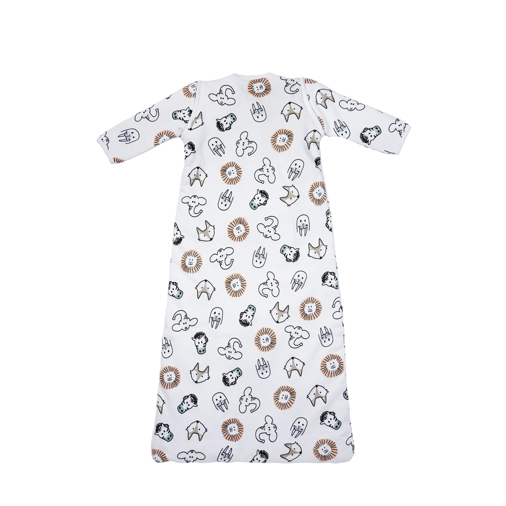 Meyco | Slaapzak Animal Jersey 2 Lagen Katoen met Lichte Vulling Lange Mouw 2.3TOG 70cm 