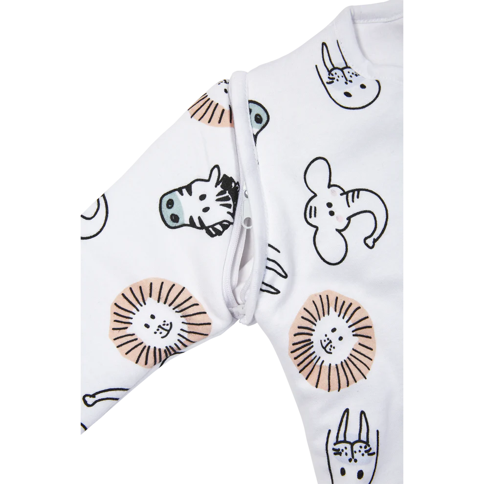 Meyco | Slaapzak Animal Jersey 2 Lagen Katoen met Lichte Vulling Lange Mouw 2.3TOG 70cm 