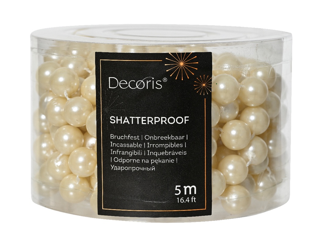 Kaemingk | Slinger Kralenketting Polystyreen Parel Ø1,4cm 5m