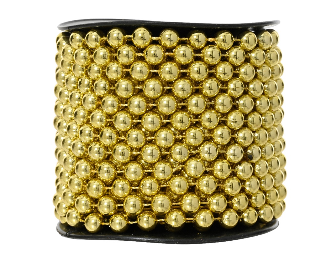 Kaemingk | Slinger Kralenketting Polystyreen Goud Ø0,8 cm x10m op Rol