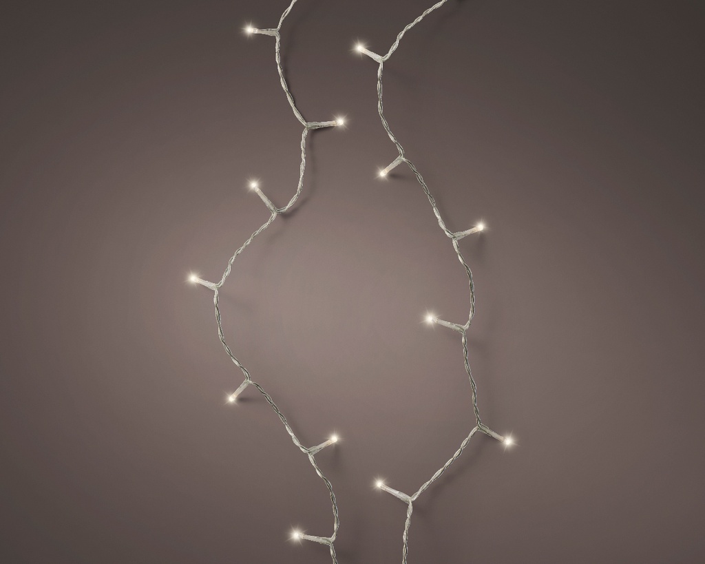 Kaemingk | Verlichting LED Basic Lights In/Outdoor 240 Leds Warm Wit Snoer Transparant 18m +5m Aanloopsnoer Dimmer IP44 Adapter