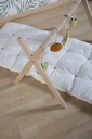 DRAAGMAND/WIEG STAANDER, Tipi Stand + Baby Gym 2 in 1, bruin, geschikt voor wieg Moses basket, hout, 55x60x87cm