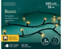 Kaemingk | Verlichting LED Basic Lights In/Outdoor 480 Leds Klasiek Warm Snoer Zwart 36m +5m Aanloopsnoer Dimmer IP44 Adapter