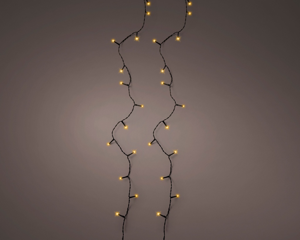 Kaemingk | Verlichting Basic Twinkle In/Outdoor 180 Leds Klassiek Warm Snoer Zwart 13,5m + 5m Aanloopsnoer 8 Functies IP44 Adapter