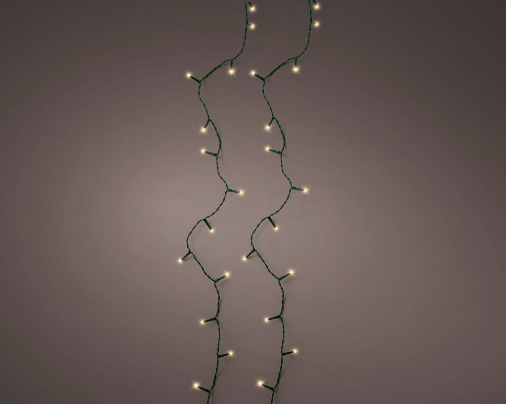Kaemingk | Verlichting Basic Sparkle Lights In/Outdoor 240 Leds Soft Gold Snoer Groen 24m + 5m Aanloopsnoer 