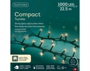 Lumineo | Verlichting Compact Twinkle In/Outdoor 1000 Leds Warm Wit Snoer Groen 22,5m + 5m Aanloopsnoer 8 Functies Adapter