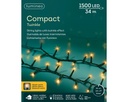 Lumineo | Verlichting Compact Twinkle In/Outdoor 1500 Leds Klassiek Warm Snoer Groen 34m + 5m Aanloopsnoer 8 Functies