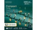 Lumineo | Verlichting Compact Twinkle In/Outdoor 1000 Leds Klassiek Warm Wit Snoer Groen 22,5m + 5m Aanloopsnoer 8 Functies