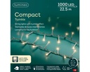 Lumineo | Verlichting Compact Twinkle In/Outdoor 1000 Leds Warm Wit Snoer Transparant 22,5m + 5m Aanloopsnoer 8 Functies Adapter