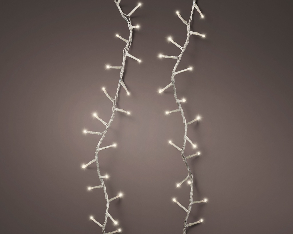 Lumineo | Verlichting Compact Twinkle In/Outdoor 1500 Leds Warm Wit Snoer Transparant 34m + 5m Aanloopsnoer 8 Functies
