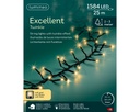 Lumineo | Verlichting Excellent Twinkle In/Outdoor 1584 Leds Soft Gold Snoer Zwart 25m + 5m Aanloopsnoer 8 Functies