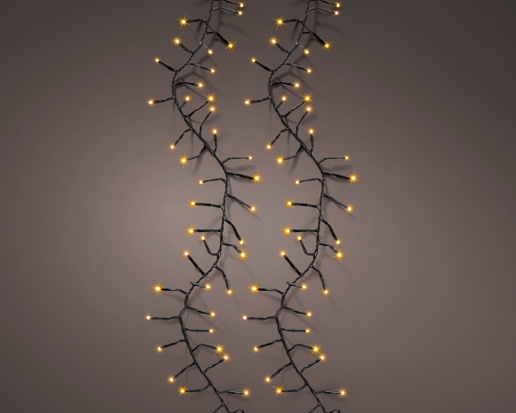 Lumineo | Verlichting Excellent Twinkle In/Outdoor 1272 Leds  Klasiek Warm Snoer Zwart 20m + 5m Aanloopsnoer 8 Functies