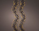Lumineo | Verlichting Cluster Twinkle Outdoor 1128 Leds Klassiek Warm Snoer Zwart 10,5 m + 5m Aanloopsnoer 8 Functies