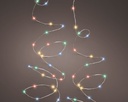 Lumineo | Verlichting Micro-LED Twinkle In/Outdoor 240 Leds Multicolor Snoer Zilver 12m + 5m Aanloopsnoer 8 Functies