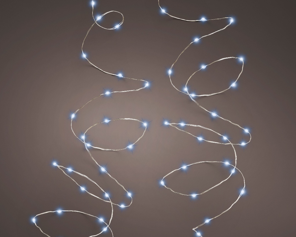 Lumineo | Verlichting Micro-LED Twinkle Outdoor 240 Leds Rood Snoer Zilver 12m + 5m Aanloopsnoer IP44 Adapter