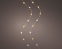 Lumineo | Verlichting Micro Lichtsnoer Twinkle In/Outdoor 120 Leds Klasiek Warm Wit Snoer Goud 6m + 5m Aanloopsnoer 8 Functies Adapter
