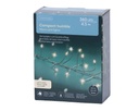 Lumineo | Verlichting Compact Micro Lichtsnoer In/Outdoor 360 Leds Warm Wit Snoer Zilver 4,5m + 5m Aanloopsnoer 8 Functies