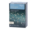 Lumineo | Verlichting Cluster Micro Lichtsnoer In/Outdoor  480 Leds Warm Wit Snoer Zilver 3m + 5m Aanloopsnoer 8 Functies