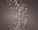 Lumineo | Verlichting Cluster Micro Lichtsnoer In/Outdoor  1440 Leds Warm Wit Snoer Zilver 9m + 5m Aanloopsnoer 8 Functies