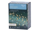 VERLICHTING, Cluster Twinkle, outdoor, 960 microleds: klassiek warm/warm wit, snoer: goud, 6 m + 5 m, 8 functies
