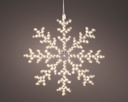 Lumineo | Verlichting Pro-Lights Sneeuwvlok 352 Leds Warm Wit Snoer 75cm 
