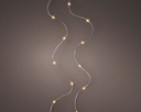 Lumineo | Verlichting Micro Lichtslinger Indoor 60 Leds Klasiek Warm Snoer Zilver 2,95m Batterij (niet inbegrepen)
