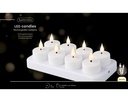 Lumineo | Kaars Theelicht Led Oplaadbaar Set van 8