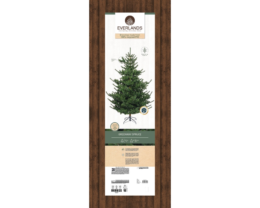 Kaemingk | Kerstboom Greenway Spruce Groen Ø152cmxH 210cm 